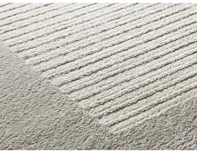 Koberec vo svetlosivej a slonovinovej farbe 200x290 cm Flora – Universal