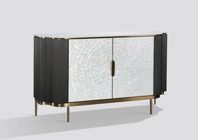 Komoda Stilig ST906 150 cm grafit/krémová/zlatá