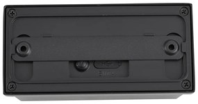 Nástenné svietidlo čierne so 4-krokovým senzorom magnetické vrátane LED nabíjateľné - Baleno