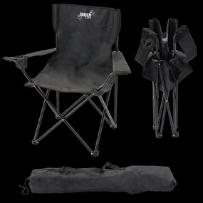 SKLADACIA TURISTICKÁ/RYBÁRSKA STOLIČKA, ČIERNA, 50x50x80 cm *5880