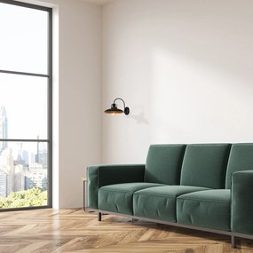 Nástenné svietidlo Felix, 1x zlaté/čierne kovové tienidlo, b