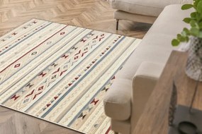 Koberec KILIM 7948/52933 Romby béžový / sivý