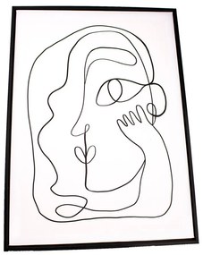 Nástenný obraz v ráme Dakls Silhouette, 45 x 60 cm