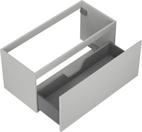 Mexen Orio, kúpeľňová skrinka 100 cm, 1 zásuvka, sivá matná, 91A10-10047-1-BF62