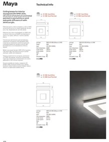 Redo 01-1998 - stmievateľné LED stropné svietidlo MAYA LED/42W/230V 42,5x42,5 cm zlaté