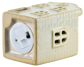 Vánoční keramická LED dekorace Larsen III bílá