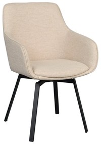 Béžové čalúnené jedálenské kreslá v súprave 2 ks Alison – Rowico