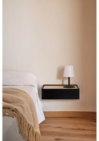 Zelený závesný nočný stolík s doskou v dubovom dekore Arista – Teulat