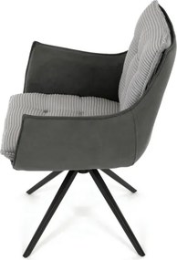 Jedálenská stolička sivá DCH-D1345 GREY2