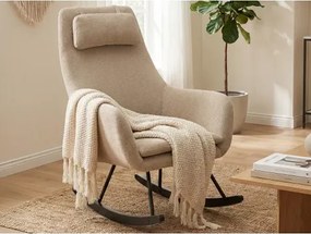 Hojdacie kreslo Galileo, béžová tkanina%