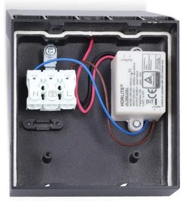 Brilagi - LED vonkajšie nástenné svietidlo so senzorom RIANO LED/8W/230V antracit