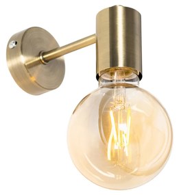 Priemyselná nástenná lampa bronzová - Facil