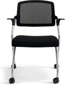 bestuhl -  BESTUHL Konferenčná rokovacia stolička U20 BLACK čierna na kolieskách