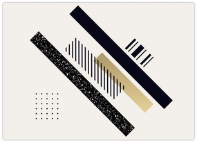 Sklenený obraz - Geometrické tvary N⁰5 (70x50 cm)