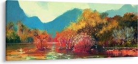 Obraz - Farby jesene (120x50 cm)