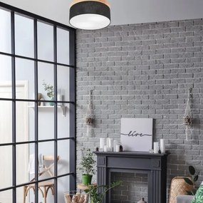 Brilagi - LED Stropné svietidlo BELLADONNA 2xE27/15W/230V pr. 40 cm čierna/borovica