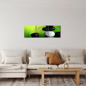 Obraz - Kamene na relaxáciu (s hodinami) (90x30 cm)