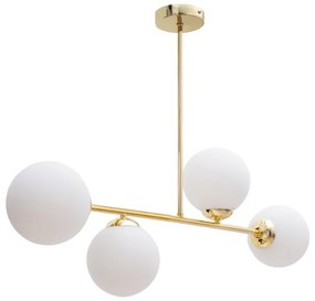 Luster na tyči FIRA 4xE27/60W/230V zlatá