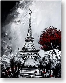 Autorská reprodukcia na plátne EIFFELOVA VEŽA