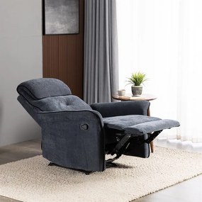 Autronic BONTEC Relaxačné kreslo, sivá, látka, TV-7054 GREY2 Farba: Hnedá