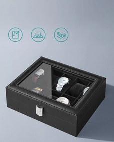 Úložný box na hodinky Sharmila černý