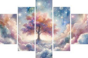 Obraz – Strom života v oblakoch (150x105 cm)