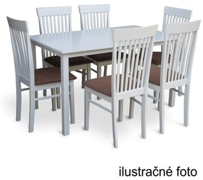 Tempo Kondela Jedálenský stôl, biela, 135 cm, ASTRO