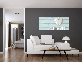 Obraz - I love home (120x50 cm)