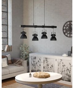 Eglo 43726 - Luster na lanku SHIREBROOK 4xE27/40W/230V