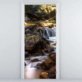Fototapeta na dvere - Kamenitý potok (95x205cm)