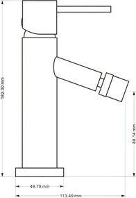 Mexen Rumba bidetová batéria, zlatá, 73520-50