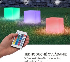 Blumfeldt Shinecube XL svietiaci kocka 40x40x40 cm 16-farebná LED 4 režimy svetla biela