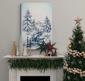 Obraz zasnežená rozprávková krajinka - 40x60