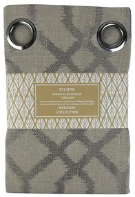 Záves na prechodkách Eclipse 135x250 šedá Merkury Home