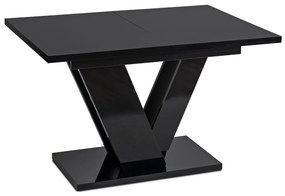 JAKS Jedálenský stôl Clark 120 cm black gloss glamour