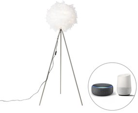 Inteligentná romantická stojaca lampa biela vrátane Wifi A60 - Feather