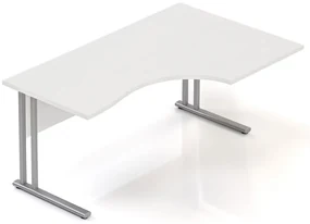 Ergonomický stôl Visio 160 x 100 cm, pravý, biela