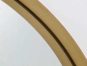 Curve Round zrkadlo  mosadzné Ø60 cm