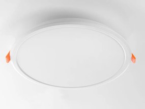 LED2 Zápustné bodové LED osvetlenie EASY, 18W, teplá biela, okrúhle, biele