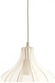 Béžové závesné svietidlo s textilným tienidlom ø 29 cm Elati – Light &amp; Living