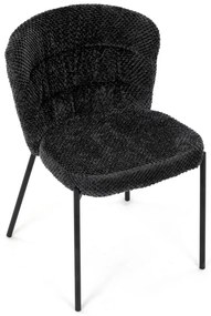 Súprava jedálenských stoličiek Bouclé CT-W1077GREY2, 4 ks