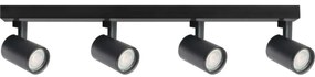 Bodové svietidlo LYNX 4xGU10/10W/230V čierna