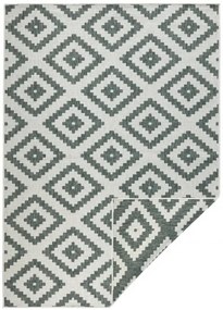 NORTHRUGS - Hanse Home koberce Kusový koberec Twin-Wendeteppiche 103131 grün creme – na von aj na doma - 160x230 cm