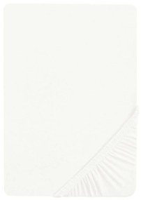 Biberna Napínacia džersejová plachta (140 – 160 x 200 cm, biela)  (100227068)