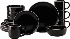 XXXLutz KOMBINOVANÝ SERVIS Nordic Gourmet Schwarz 16-dielne Creatable - Online Only bytové doplnky - 007768069701