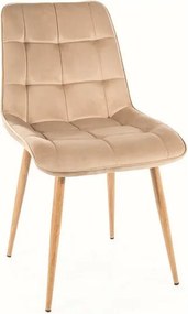 SI Elegantná stolička D Velvet béžová