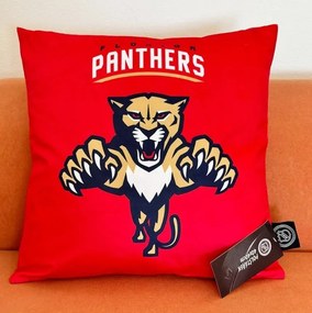 Vankúšik NHL Florida Panthers Red Wild 40x40 cm