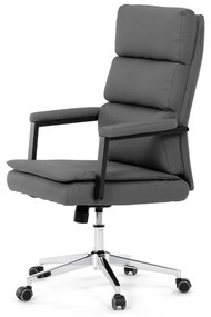 Autronic BONTEC Kancelárske kreslo, hojdací mechanizmus, šedá ekokoža, KA-D8104 GREY Farba: Šedá