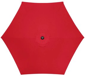 PreHouse Záhradný slnečník 250 cm, červený