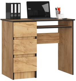 PC stolík Benicio (dub craft) (L). Akcia -19%. Vlastná spoľahlivá doprava až k Vám domov. 1069880